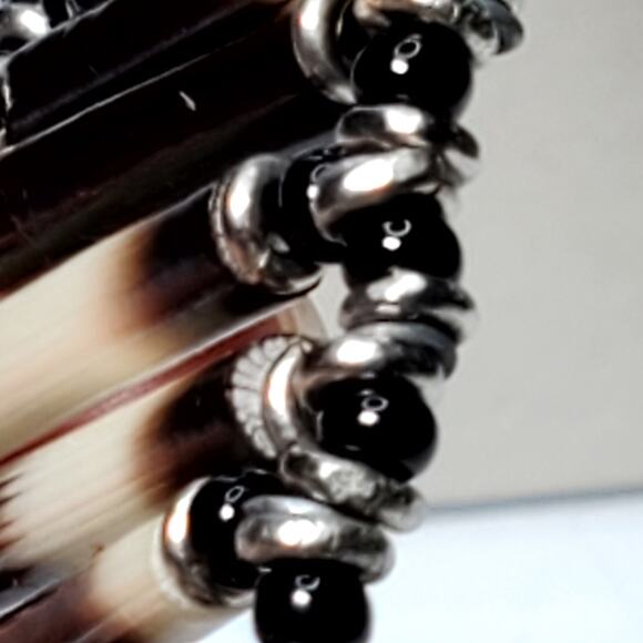 Porcupine Quill Beaded Handmade Choker Necklace 14" - Picture 8 of 13